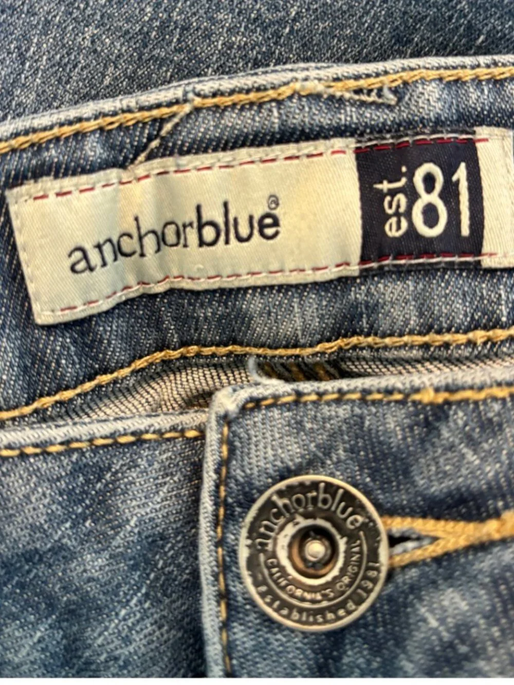 Anchor Blue denim bermuda shorts XL